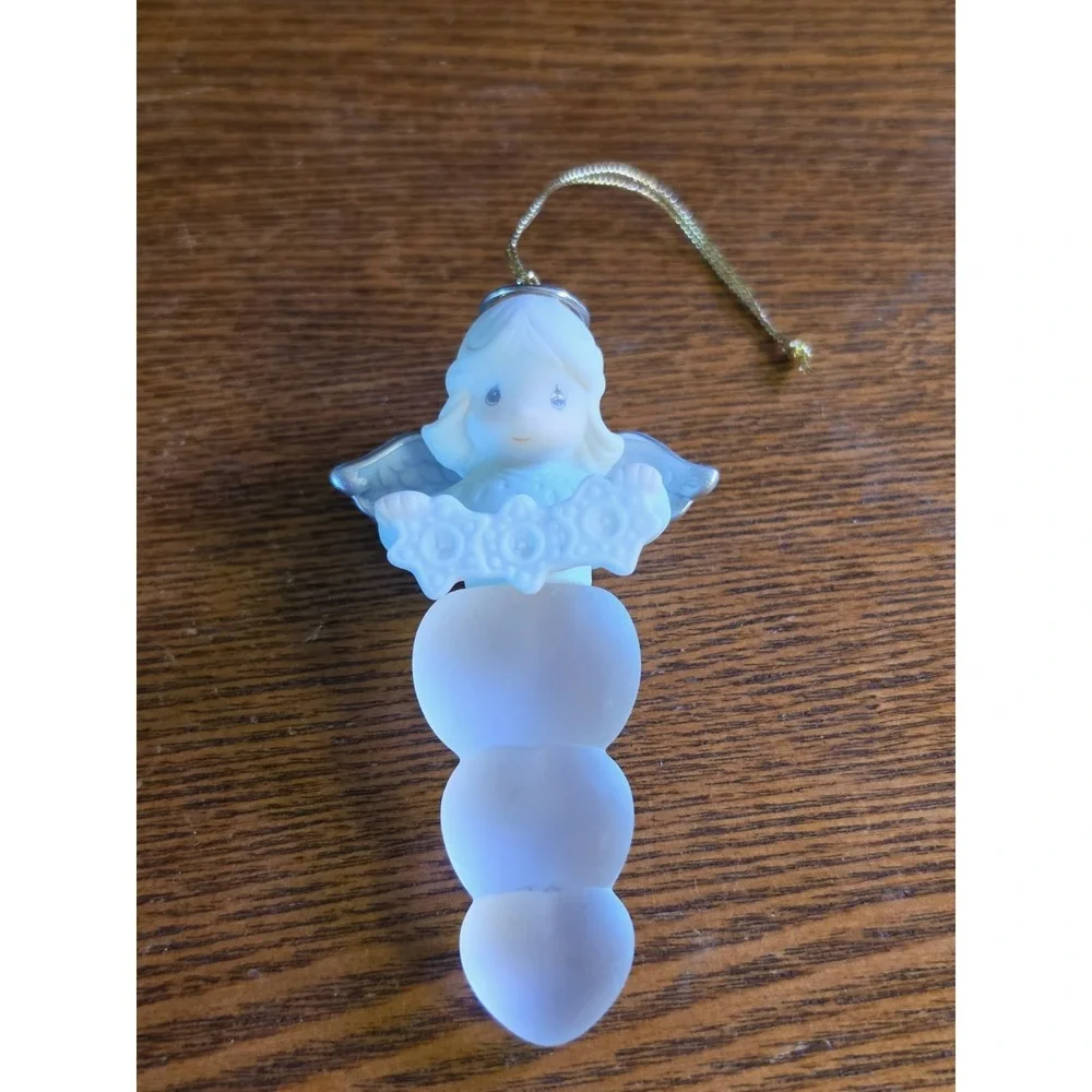 Enesco Precious Moments MIB Angel Icicle Hanging Ornament‎ Christmas Holiday